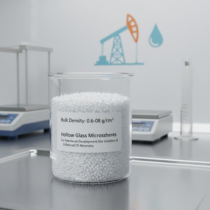 Mật độ khối lượng lớn 0.06-0.08 Microspheres kính rỗng cho các giải pháp phát triển dầu mỏ và cải thiện khai thác dầu