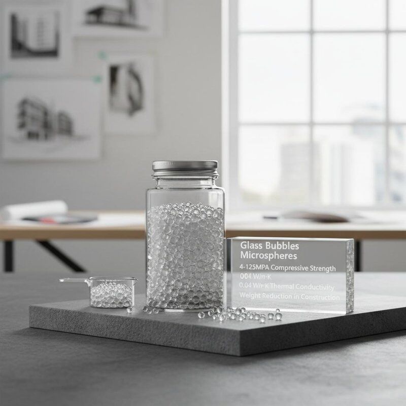 Máy viêm bong bóng thủy tinh với độ bền nén 4-125MPa và độ dẫn nhiệt 0,04 W/m·K để giảm trọng lượng trong xây dựng