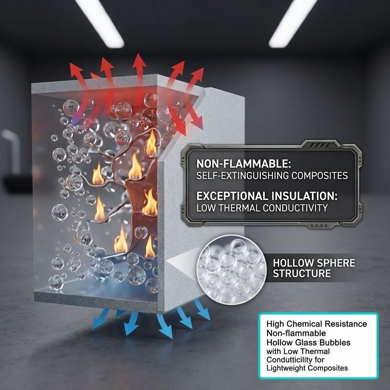 Glass Bubbles Microspheres with 750 Psi Compressive Strength Low Absorption Capacity and High Surface Area for Industrial Applications