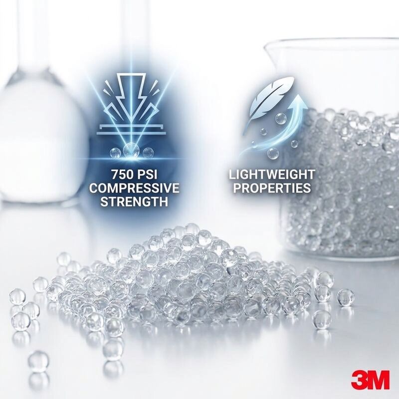 HN40 bong bóng thủy tinh rỗng 80 MPa Sức mạnh nén Đầy nhẹ để đúc bốc thermoplastic composites